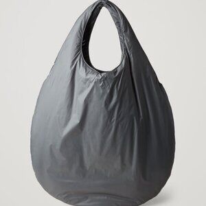 COS Recycled Nylon Padded Shopper Bag - Grey